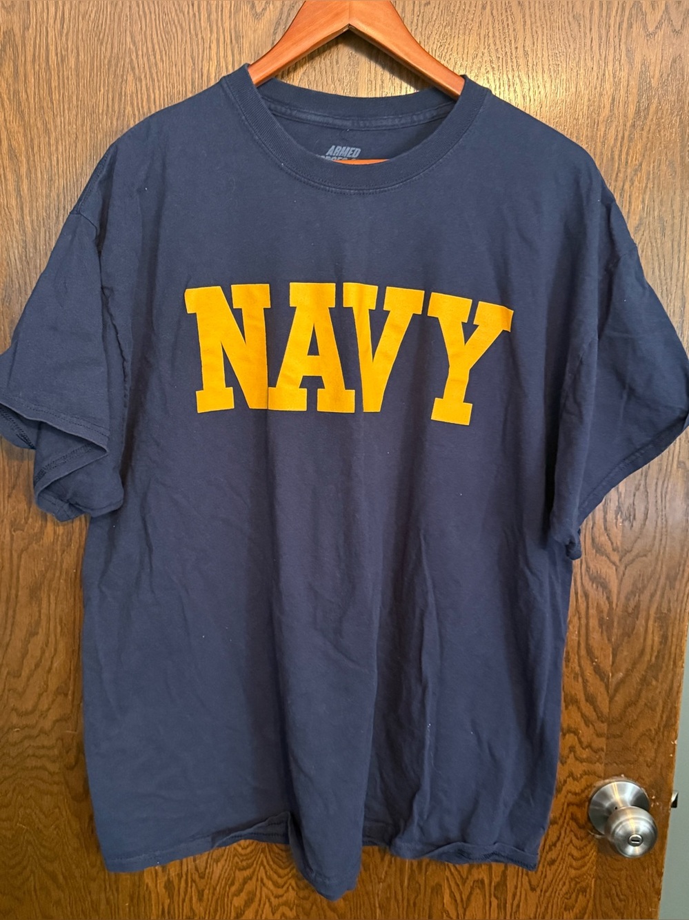 NAVY Graphic Short-Sleeve T-Shirt - Navy/Gold US 2XL